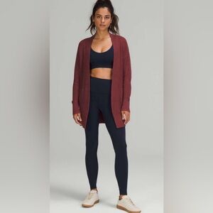 Lululemon Cashlu Sweater Wrap in Heathered Mulled Wine Size Medium